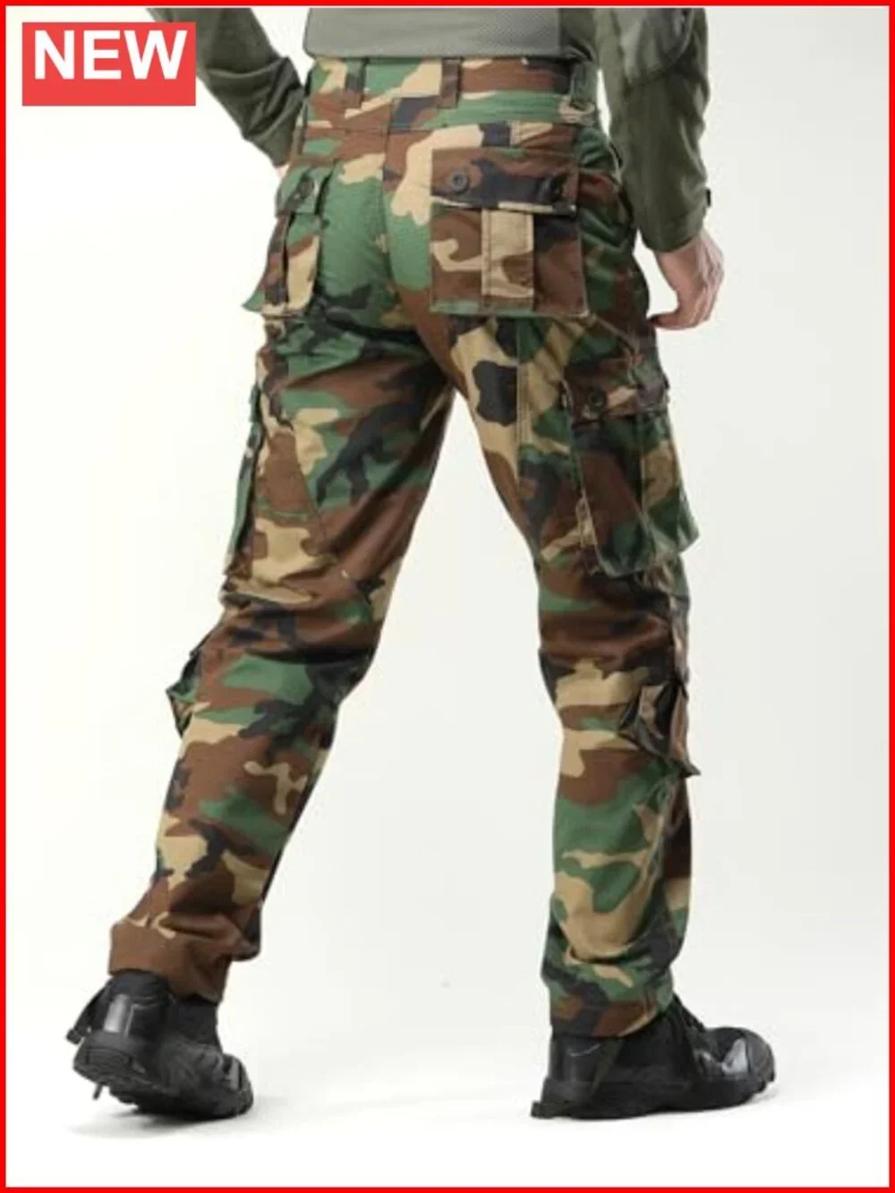 Ripstop Cargo Pants Men's Wild Army BDU Tactical Outdoor Trousers 8 Pockets